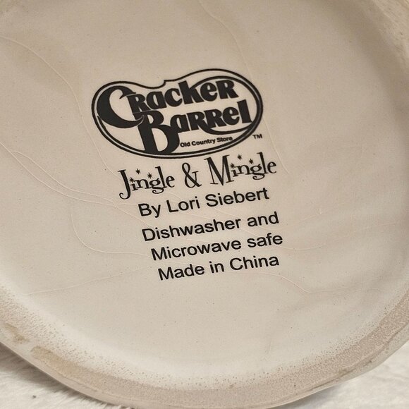 Cracker Barrel Jingle & Mingle Lori Siebert Christmas Santa Claus Mug NO SPOON - Picture 9 of 10